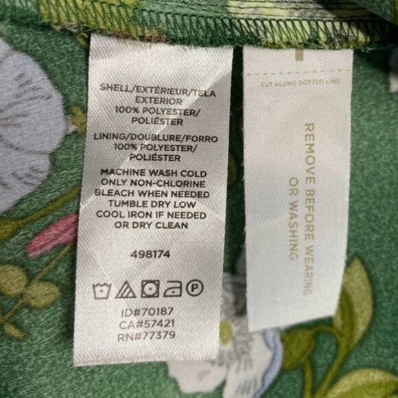 Ann Taylor Floral Tie Sleeve Shift Dress size 8 - Picture 9 of 10